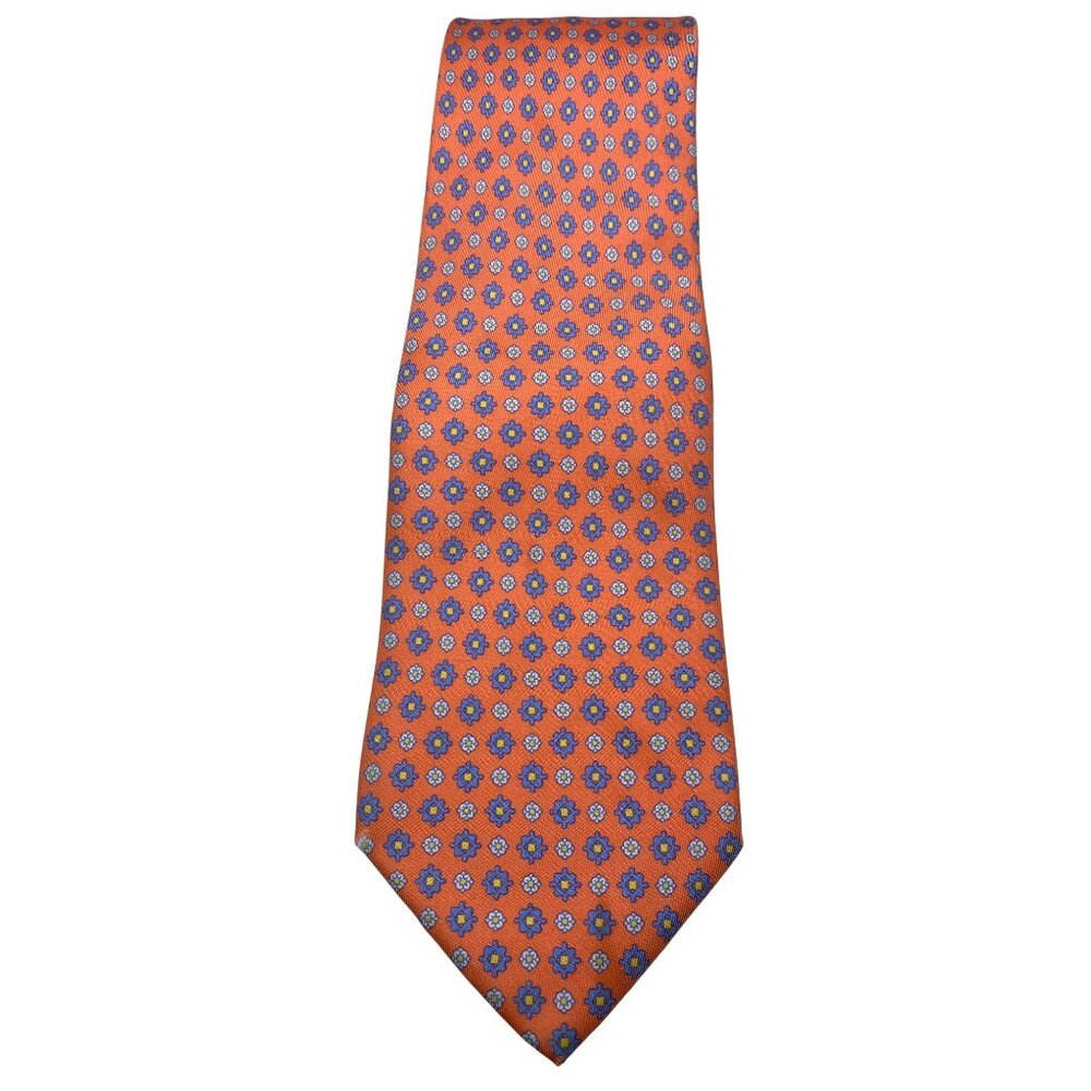 Stefani Ricci Saks Fifth Avenue Pink Paisley Italy Mens Silk Tie Neck Luxury - Picture 2 of 5